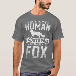 Bosdier Dit is mijn menselijke kostuum.. ik ben ec T-shirt