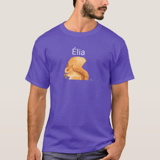 Bosdier eekhoorn met naam lia retro t-shirt