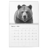 Bosdier Moderne Beer Hert Wolf Vos Kalender (Feb 2026)