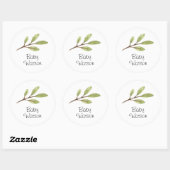 Bosdierdieren dansen Forest Picnic Ronde Sticker (Vel)