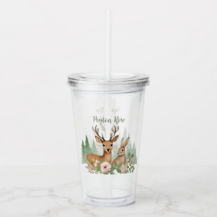 Bosdieren Baby Shower Acryl Drinkbeker