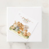 Bosdieren Baby Shower Boho Script Bedankjes Labels (In situ)