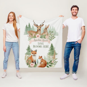 Bosdieren Baby Shower Fleece Deken