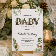 Bosdieren Baby Shower