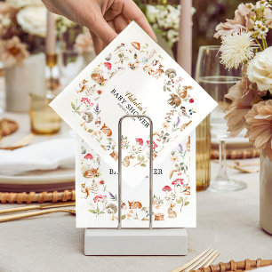 Bosdieren Baby Shower Servet