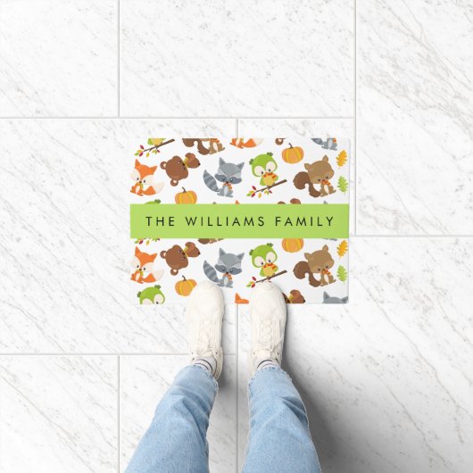 Bosdieren, bosdieren, Jouw naam Deurmat (Binnen)