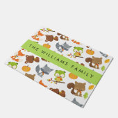 Bosdieren, bosdieren, Jouw naam Deurmat (Schuin)