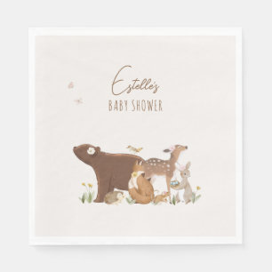 Bosdieren Bosvrienden Baby Shower Servet