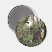 Bosdieren Cadeaus Magneet (Voorkant / Achterkant)