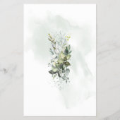 Bosdieren die ik Baby shower Game Kaart (Achterkant)