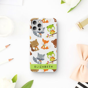 Bosdieren, Dieren uit het bos, Uw naam iPhone 16 Hoesje