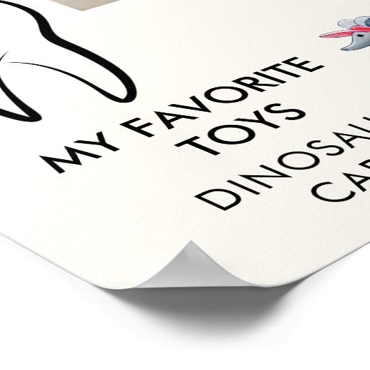 Bosdieren eerste jaar eerste jaardag poster (Hoek)