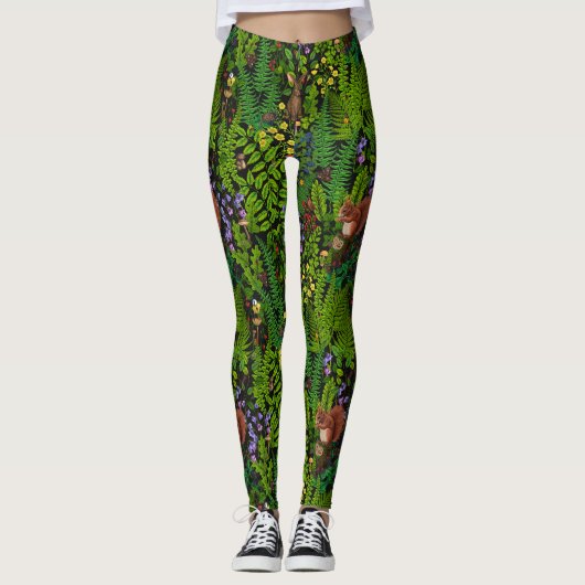 Bosdieren en planten leggings (Voorkant)