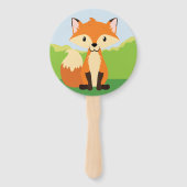 Bosdieren Fox Hand Fan Handwaaier (Achterkant)