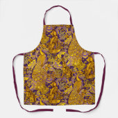 BOSDIEREN Fox,Peacock,Hare Gold Paarse Floral Schort (Voorkant)