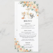 Bosdieren Gele Bloemen Groen Douche Programma (Voorkant / Achterkant)