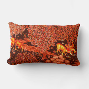 BOSDIEREN, GEZIEN DOOR EEN Rood-Gele BROOK-Florenc Kussen