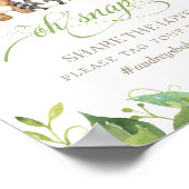 Bosdieren Groene Natuur Oeps Deel de Liefde Poster (Hoek)