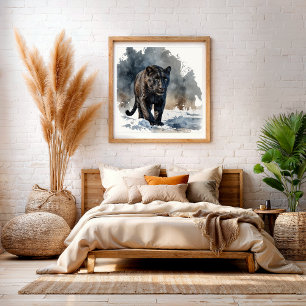 Bosdieren Houtland Muur Kunst Tijger Poster