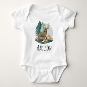 Bosdieren in de Cute & Rustic Woodland Romper