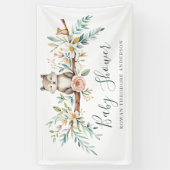 bosdieren in de Waterverf Spandoek (Verticaal)