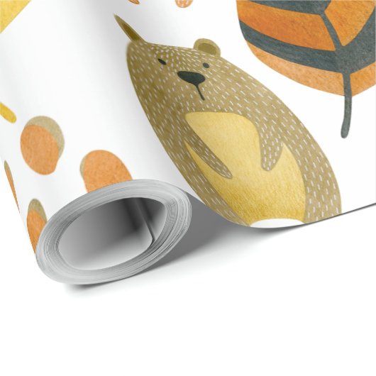 Bosdieren in het bos cadeaupapier (Rol Hoek)