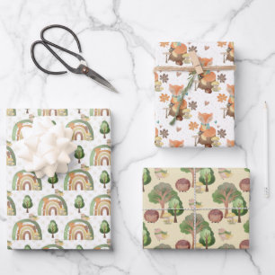Bosdieren  inpakpapier vel