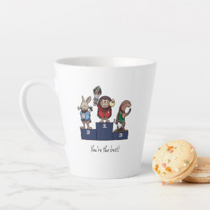 Bosdieren Je bent de beste! Cadeau Podium Kunst Latte Mok