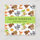 Bosdieren, Kinder Speelcentrum, Activiteitencentru Vierkante Visitekaartje (Voorkant)
