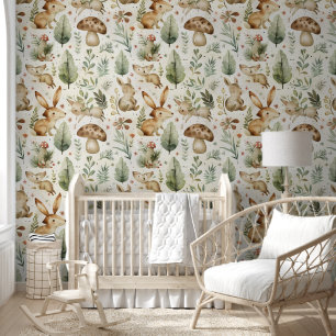 Bosdieren Kinderen Behang