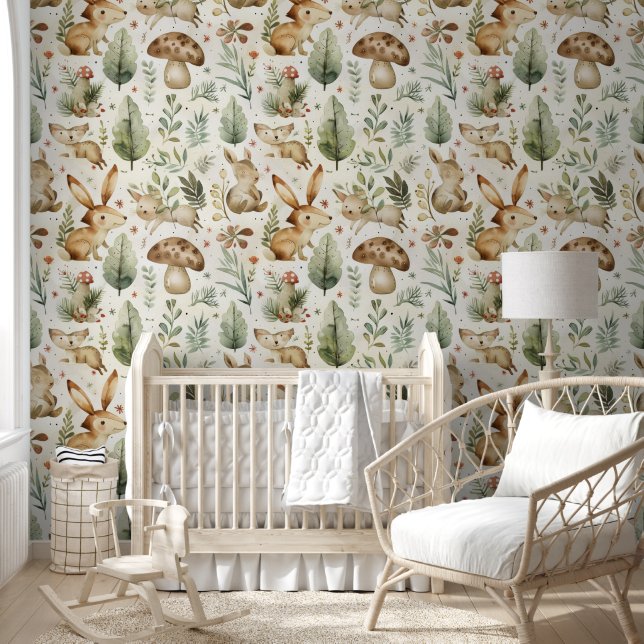 Bosdieren Kinderen Behang (Kinderen)