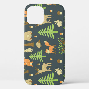 bosdieren, kinderpatroon. iPhone 12 hoesje