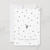 Bosdieren Modern Baby shower Bedankkaart (Achterkant)