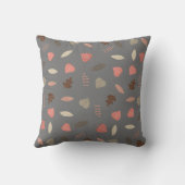 Bosdieren Monogram Initiaal Kussen (Achterkant)