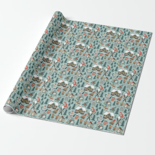 Bosdieren:  naadloos. cadeaupapier