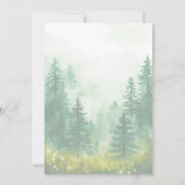 Bosdieren Oh Boy Boho baby shower Kaart (Achterkant)