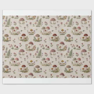 Bosdieren & Paddenstoelen Borduurwerk Cadeaupapier