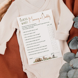 Bosdieren raden wie mama of papa Kaart