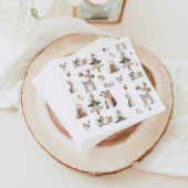 Bosdieren rustiek Baby shower Servet