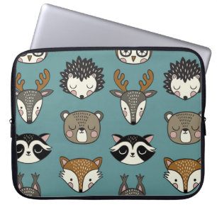Bosdieren Schattige  patroon Laptop Sleeve