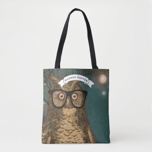 Bosdieren Uilenmaan en Jupiter Tote Bag (Voorkant)