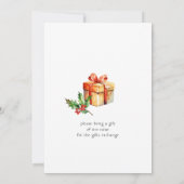 Bosdieren Vrolijk klein kerstfeest Kaart (Achterkant)