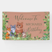 Bosdieren welkom achtergrond banner (Horizontaal)