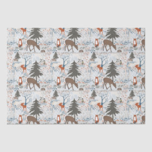 Bosdieren Winterdieren Bossen Tissuepapier