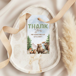 Bosdierentags met bedankje cadeaulabel