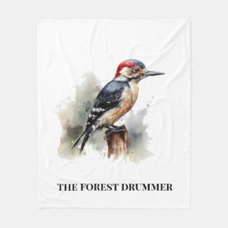 Bosdrummer knusse blokhutretraite fleece deken
