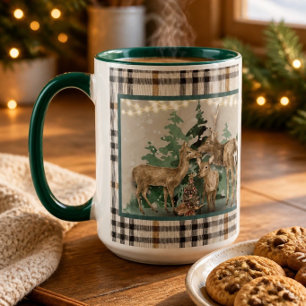 Boseland Herten Kerst Viering Kleurrijke Mok