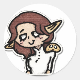 Boself met slijm vriend sticker