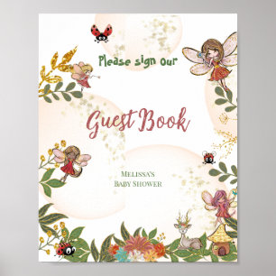 Bosfeeën Lieveheersbeestje Gastboek Poster