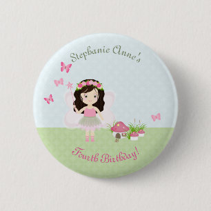 Bosfeeënprinses Ronde Button 5,7 Cm
